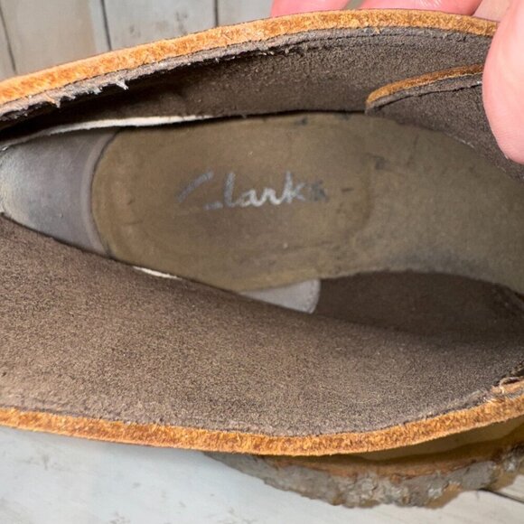 Clarks Bushacre 2 Men's Size 10 Brown Leather Desert Chukka Ankle Boot - Picture 4 of 6